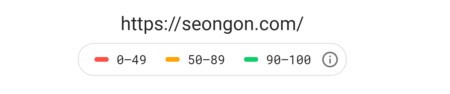 Kết quả page speed insight
