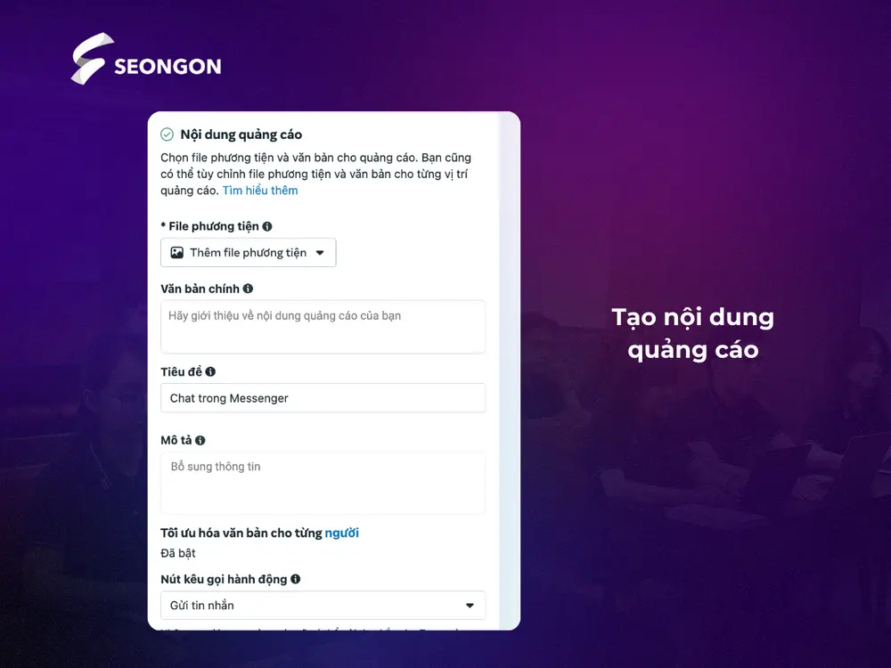 Tạo nội dung quảng cáo