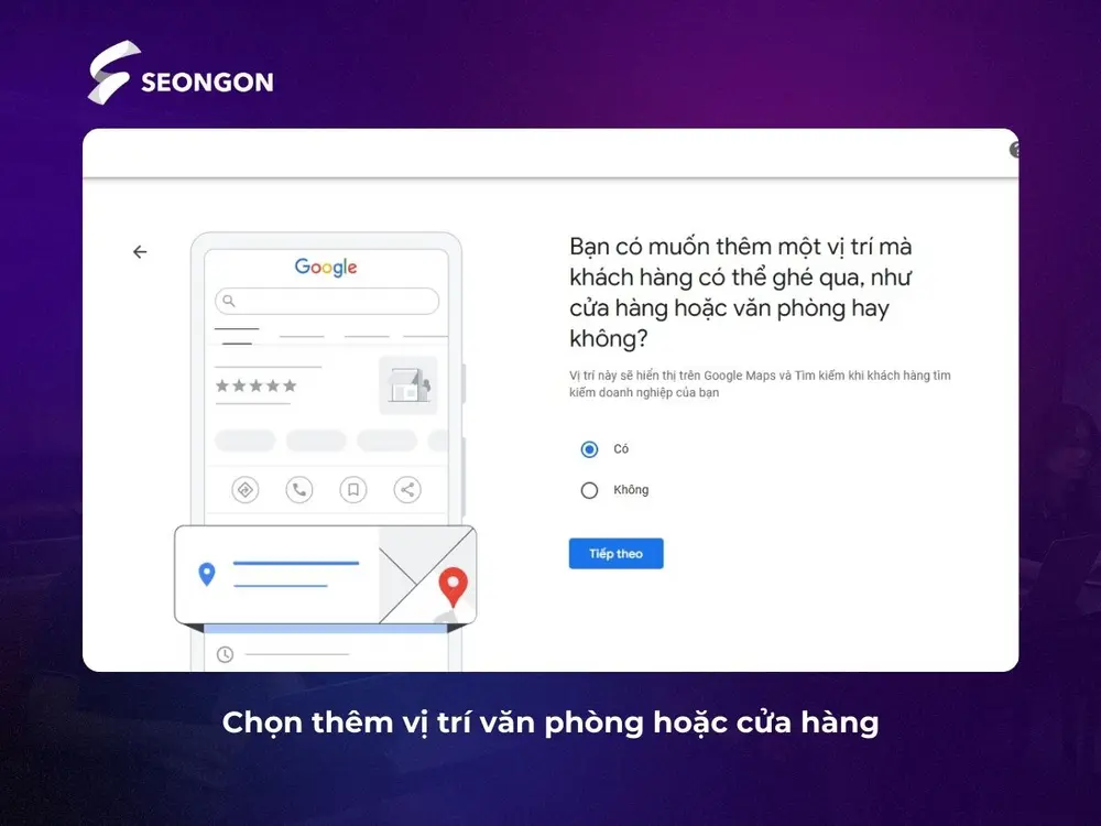 Thêm vị trí văn phòng hoặc cửa hàng