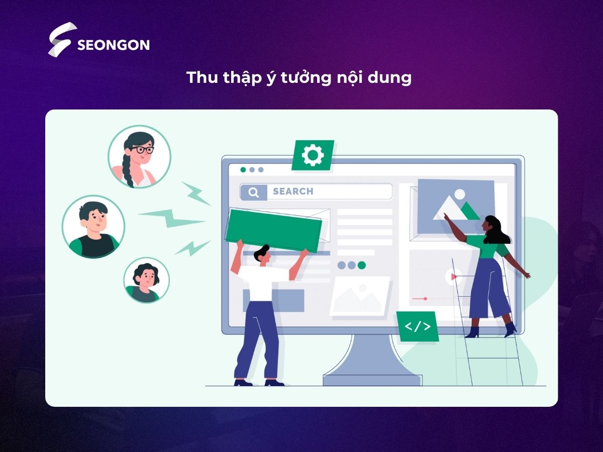 Thu thập ý tưởng từ kế hoạch, UGC, brainstorm và các ý tưởng tự phát