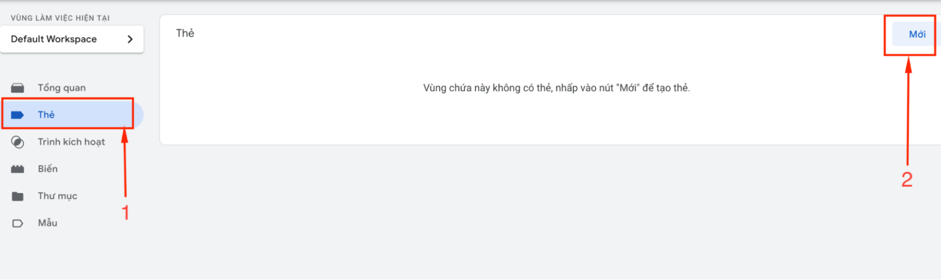 Tiến hành tạo thẻ