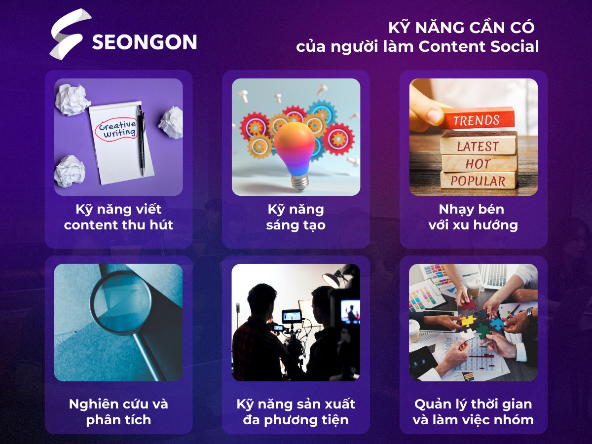 Top 6 kỹ năng nên có ở người làm Content Social