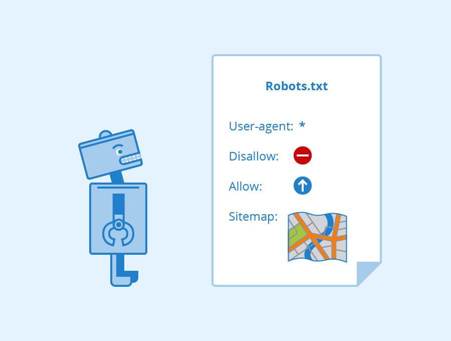File robots.txt gồm các chỉ dẫn cơ bản dành cho các bot tìm kiếm
