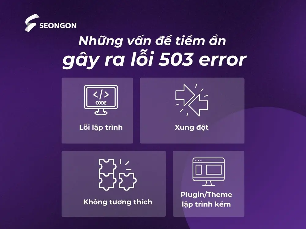 Vấn đề tiềm ẩn gây lỗi 503 service unavailable