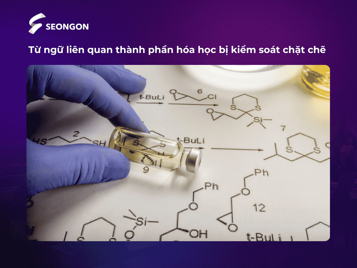 Việc đề cập đến các thành phần hóa học trong thực phẩm và mỹ phẩm bị cấm trên quảng cáo Facebook