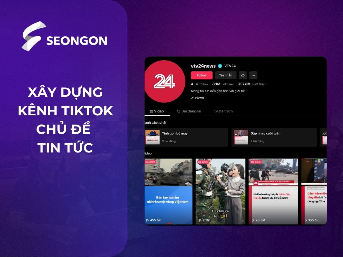 Xây kênh TikTok về chủ đề Tin tức & Sự kiện