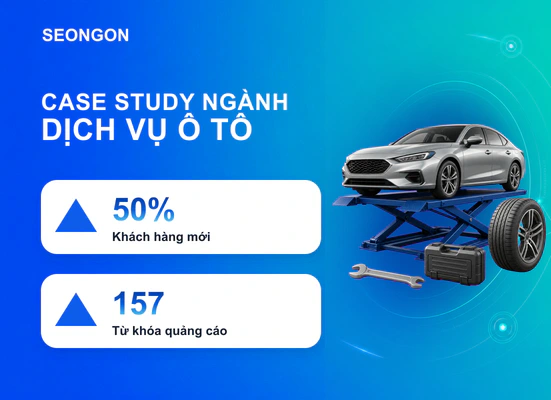 Google Ads giúp trung tâm ô tô thu hút 50% khách hàng mới