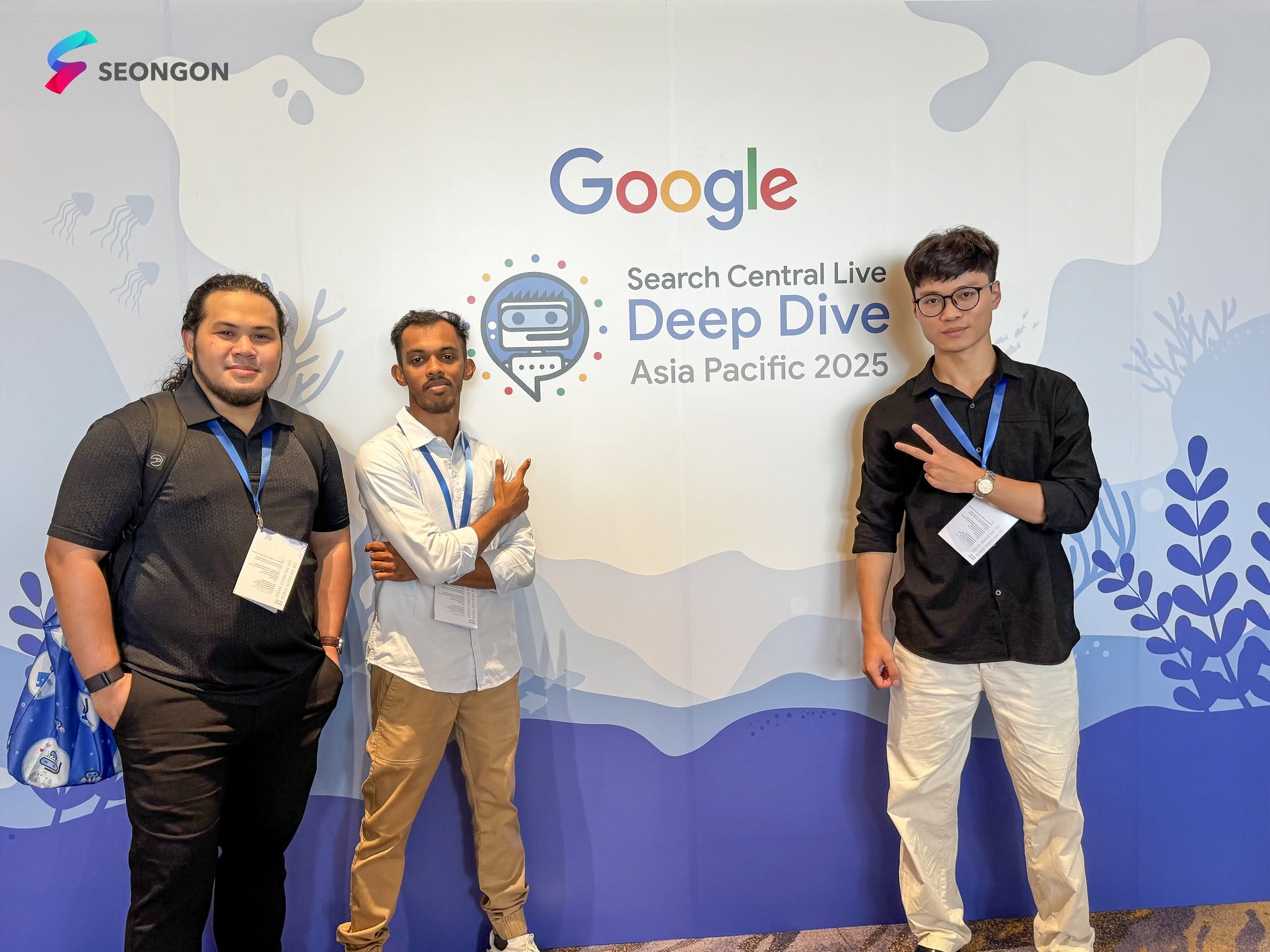SEONGON check-in Search Central Live – Deep Dive Asia Pacific 2025 do Google tổ chức tại Thái Lan