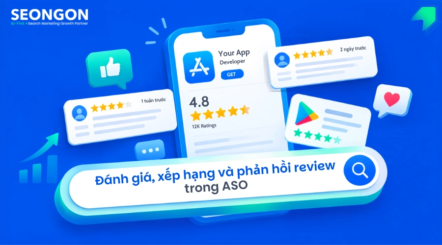 Đánh giá, xếp hạng và phản hồi review trong ASO