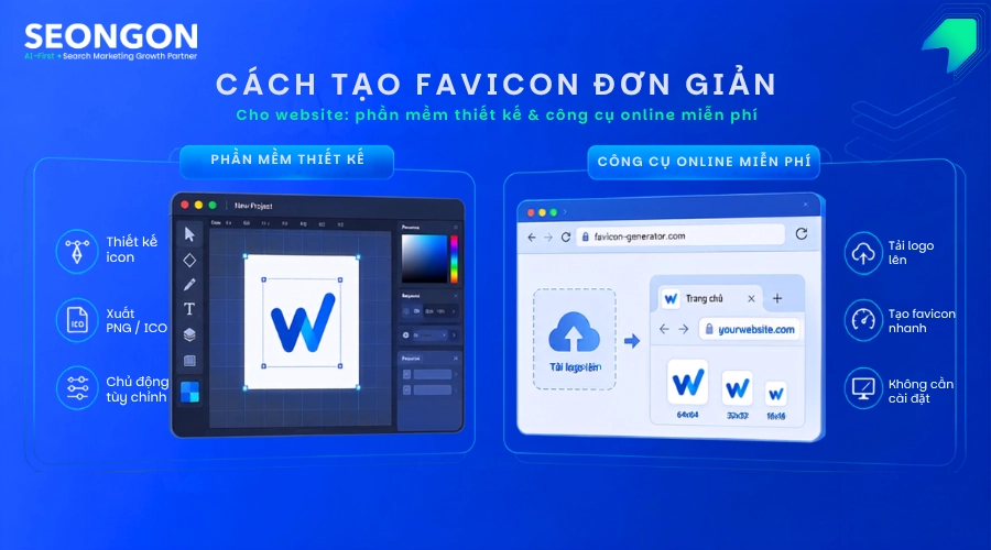 Cách tạo favicon cho website