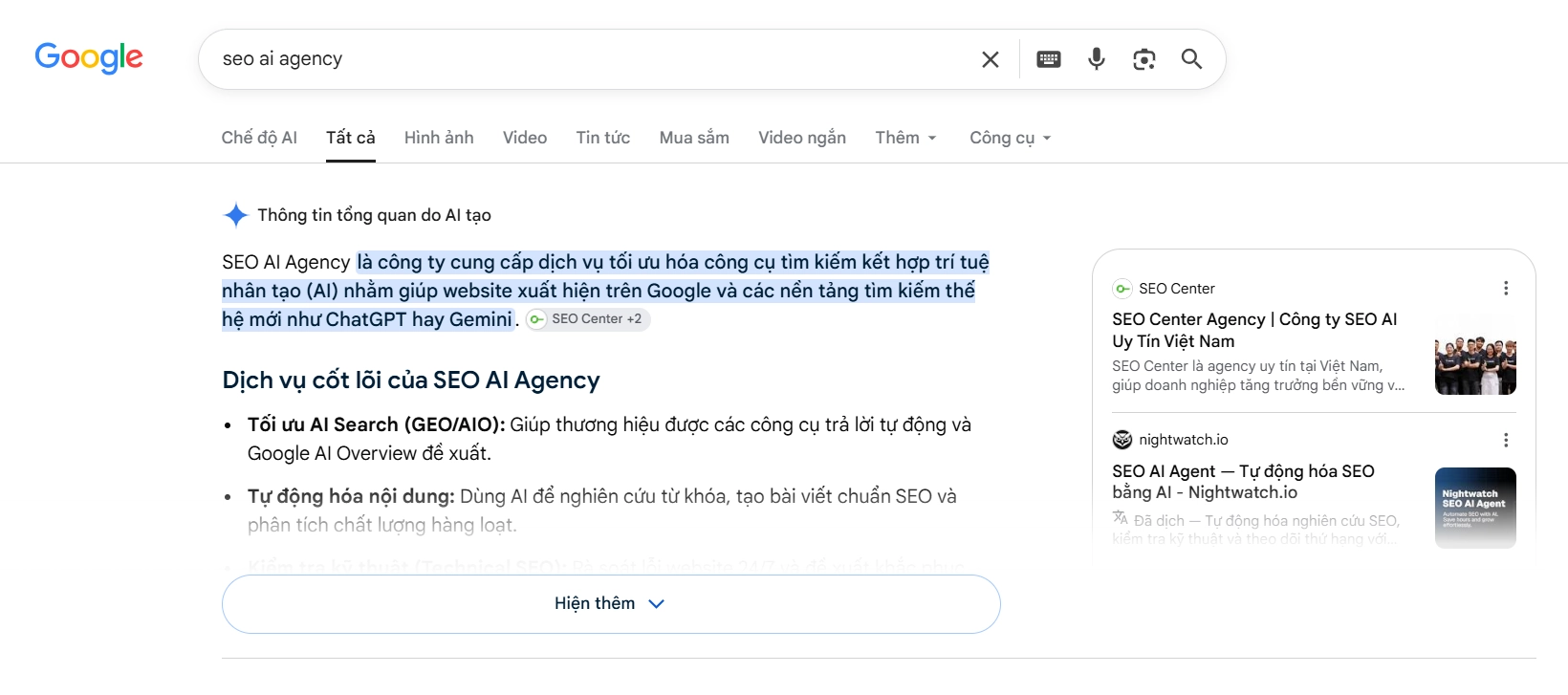 Minh họa AI-assisted content trên Google