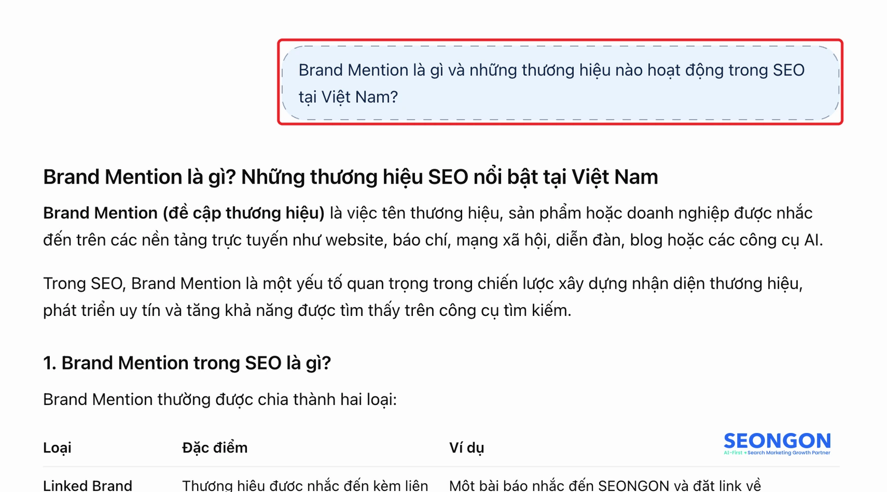 Truy vấn nhận biết đo Brand Mention trên ChatGPT