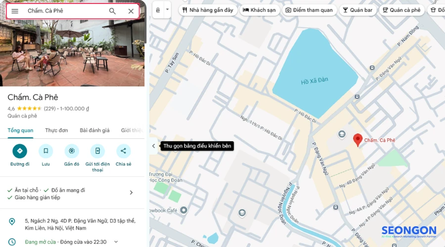 2.1. Các bước đánh giá địa điểm trên Google Maps bằng máy tính