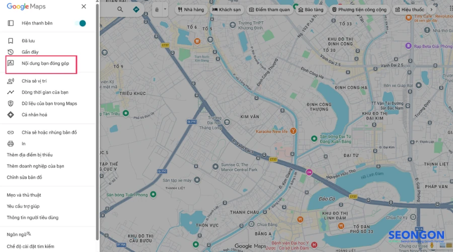 3. Cách xem lại những đánh giá đã đăng trên Google Maps