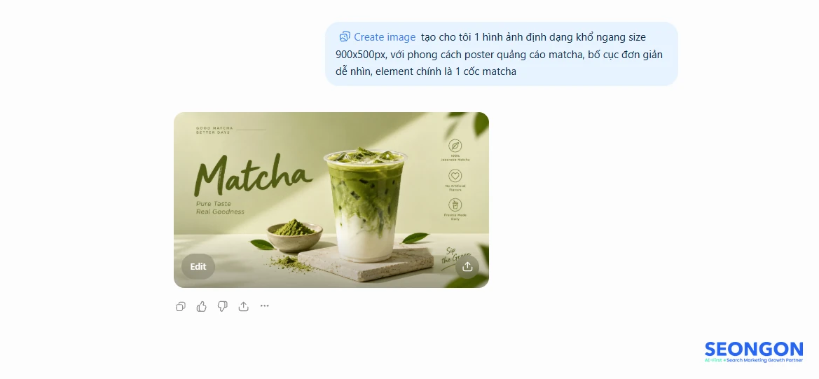 Minh họa ChatGPT Go tạo hình ảnh