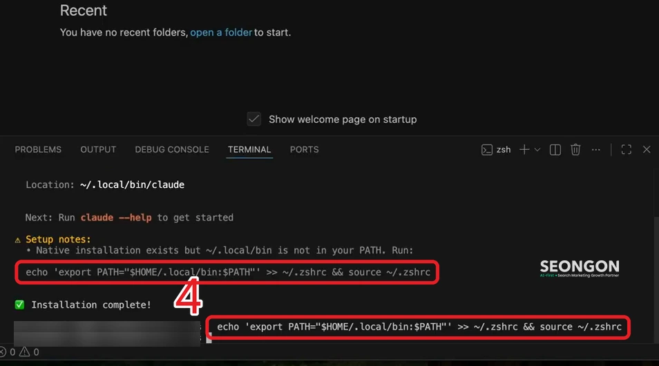 Thêm Claude Code vào PATH trên macOS