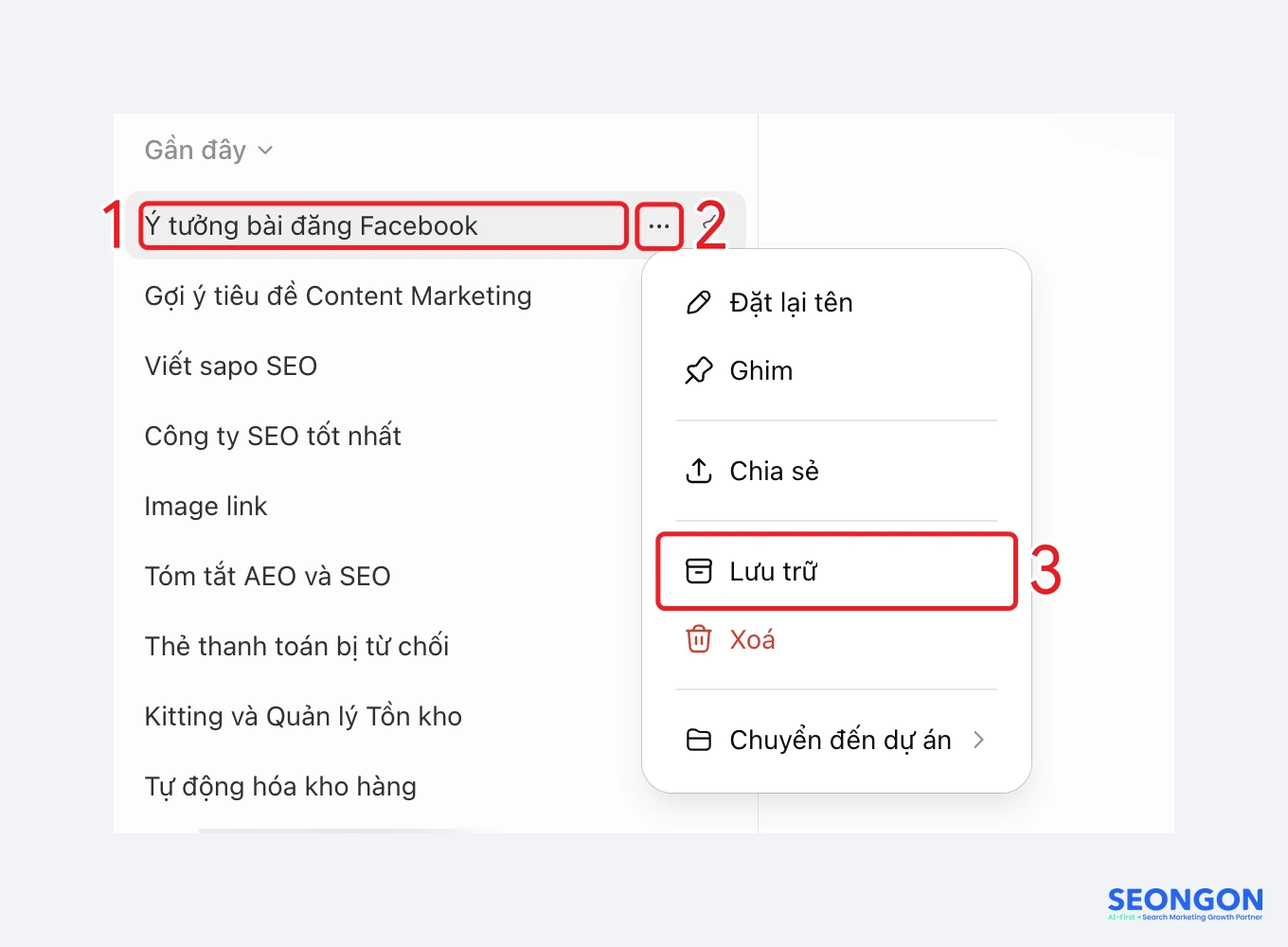 Lưu trữ cuộc trò chuyện ChatGPT
