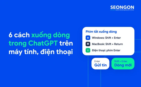 6 cách xuống dòng trong ChatGPT trên máy tính, điện thoại
